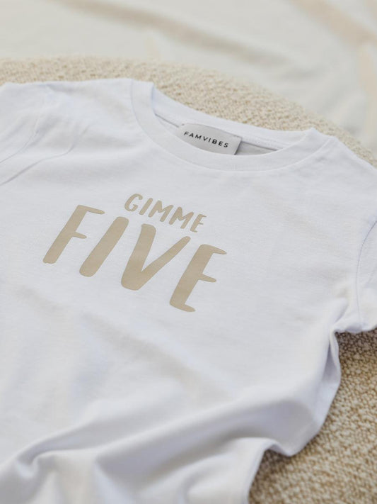 Kids Meilenstein Shirt- FIVE - The Little One • Family.Concept.Store. 