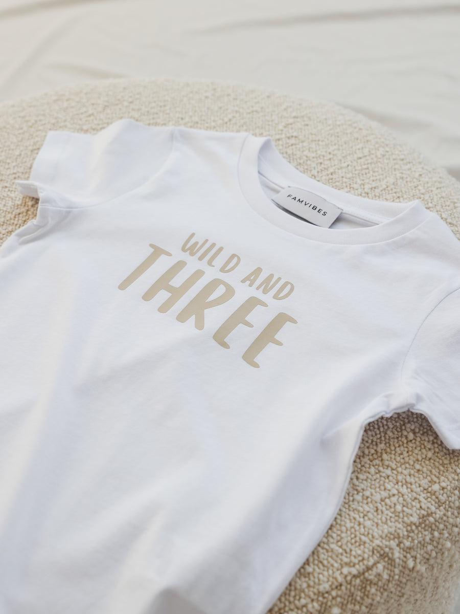 Kids Meilenstein Shirt- THREE - The Little One • Family.Concept.Store. 