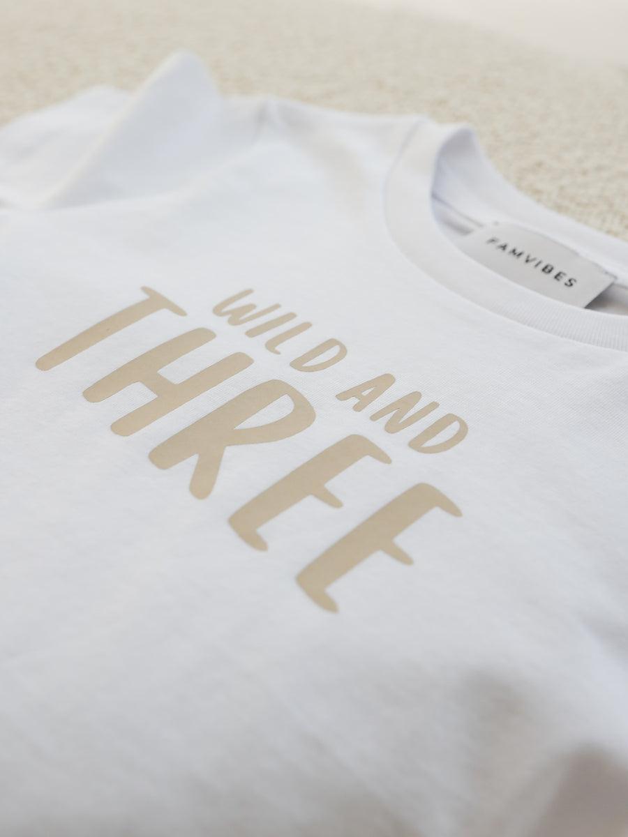 Kids Meilenstein Shirt- THREE - The Little One • Family.Concept.Store. 
