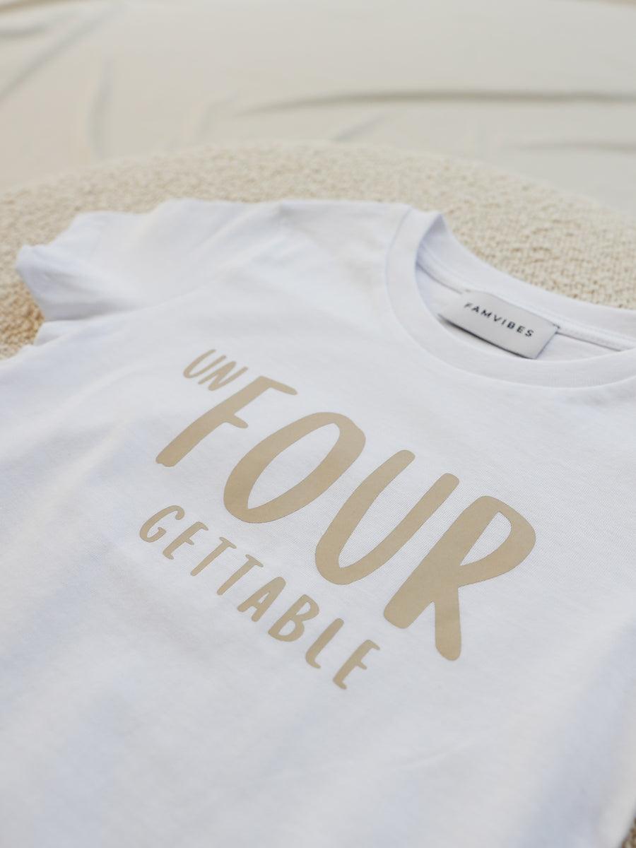 Kids Meilenstein Shirt- FOUR - The Little One • Family.Concept.Store. 
