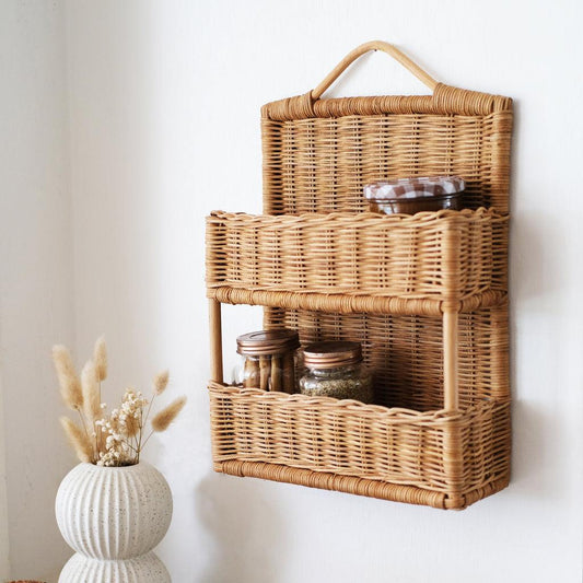 Rattanregal 'Hello Hanging Shelf Natural' - The Little One • Family.Concept.Store. 