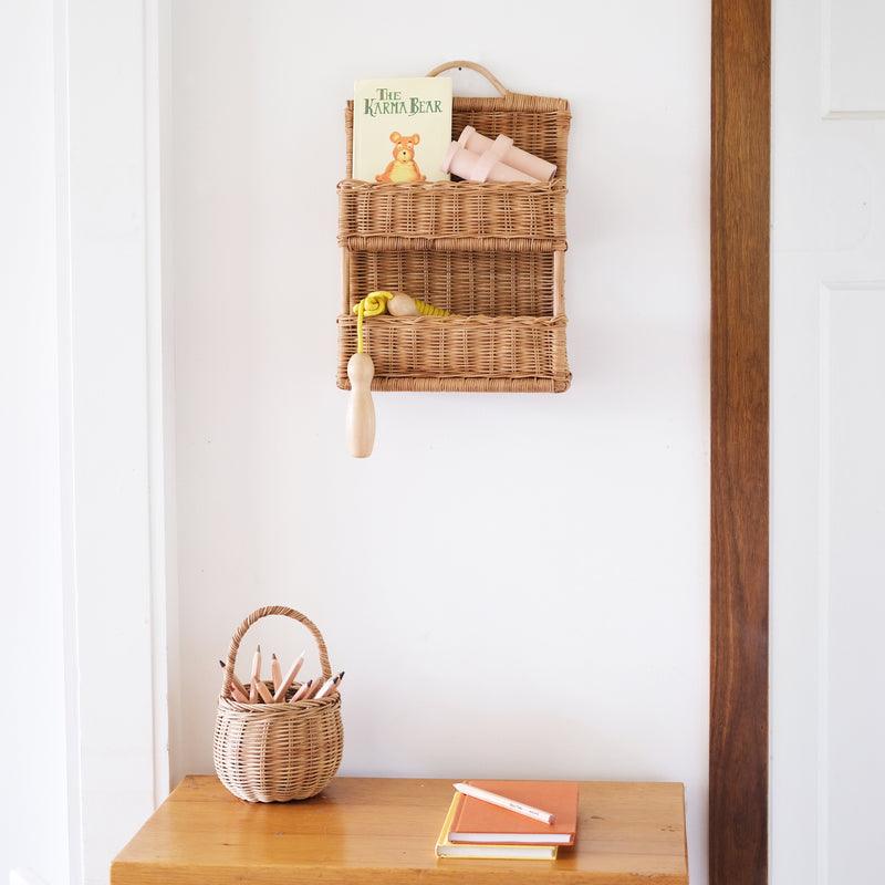 Rattanregal 'Hello Hanging Shelf Natural' - The Little One • Family.Concept.Store. 