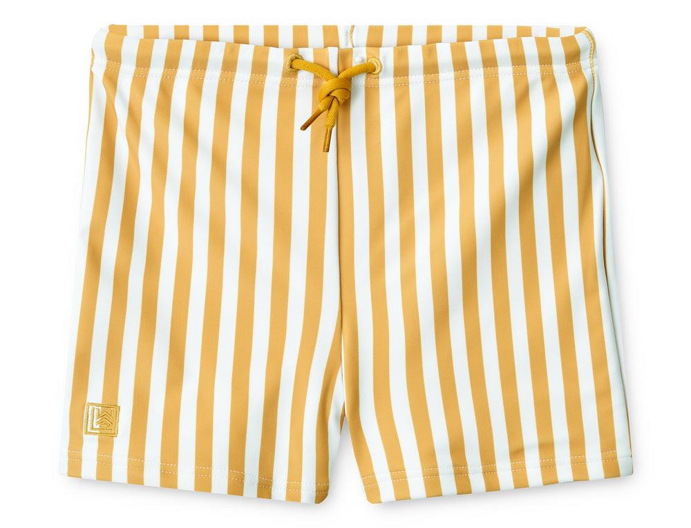 Badehose Otto 'Stripe Yellow Mellow/White' - The Little One • Family.Concept.Store. 