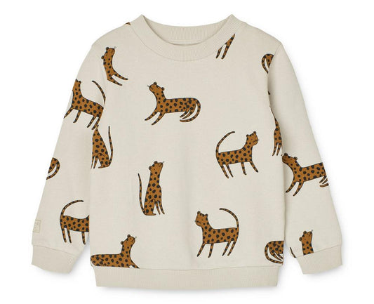 Sweatshirt Thora 'Leopard Sandy' - The Little One • Family.Concept.Store. 