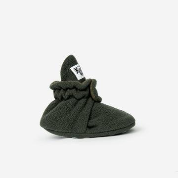 Fleece Booties 'Gripper'- Olive - The Little One • Family.Concept.Store. 