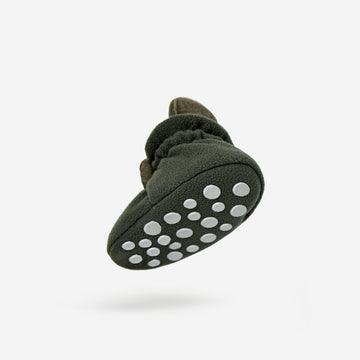Fleece Booties 'Gripper'- Olive - The Little One • Family.Concept.Store.