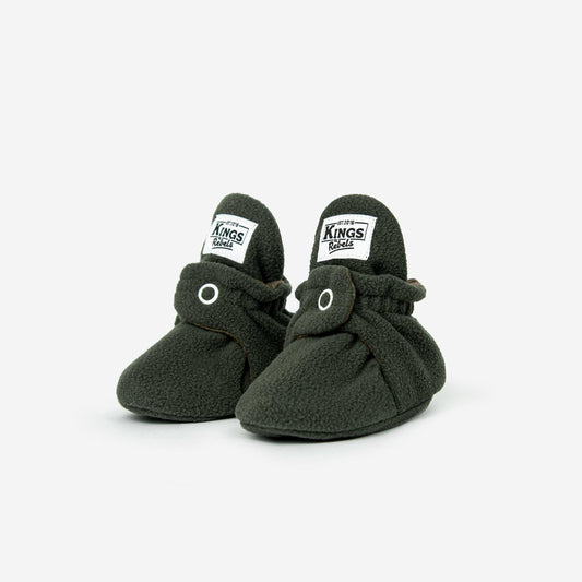 Fleece Booties 'Classic'- Olive - The Little One • Family.Concept.Store.