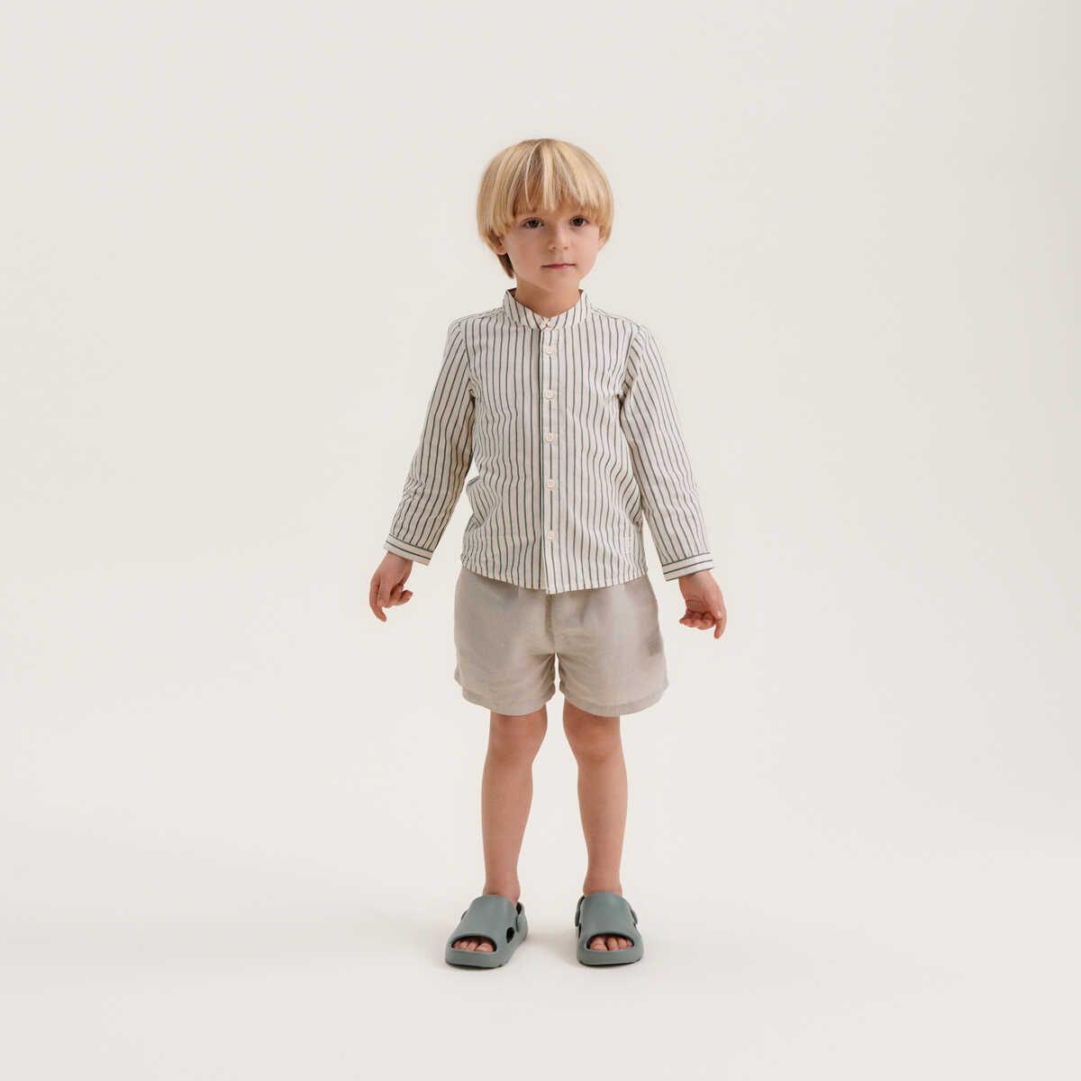 Leinenshorts Madison 'Mist' - The Little One • Family.Concept.Store. 