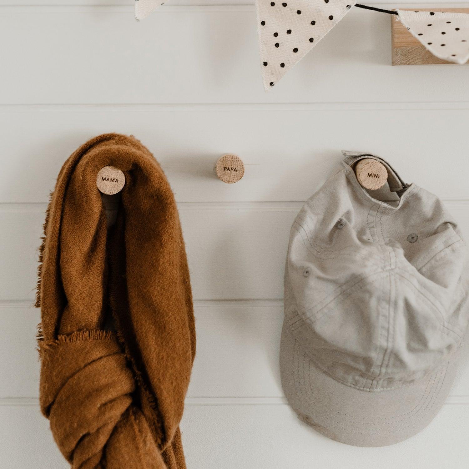 3er Set Wandhaken Familie - The Little One • Family.Concept.Store. 