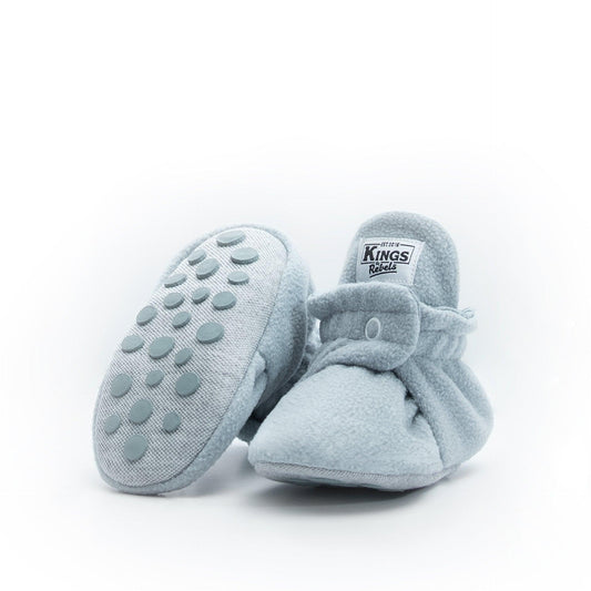 Fleece Booties 'Gripper'- Sky Grey - The Little One • Family.Concept.Store.