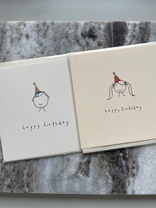 Grußkarte 'Happy Birthday - Girl' - The Little One • Family.Concept.Store.