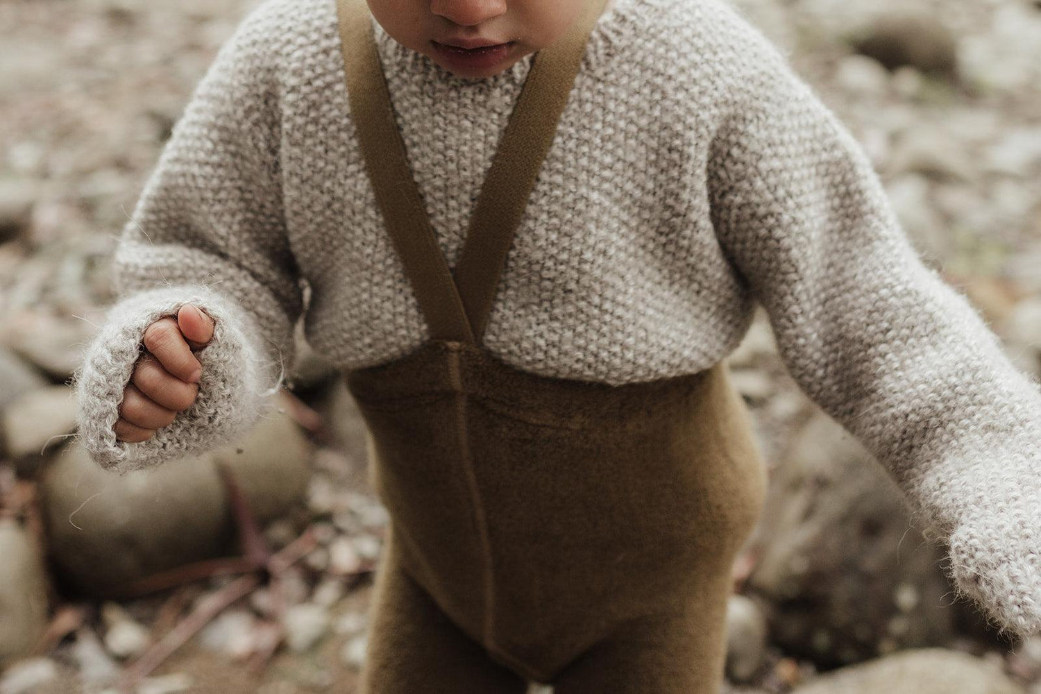 Strumpfhose Teddy Warmy Footless 'Acorn Brown' - The Little One • Family.Concept.Store. 
