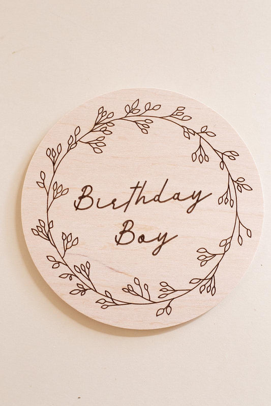 Meilensteinscheibe - Birthday Boy - The Little One • Family.Concept.Store.