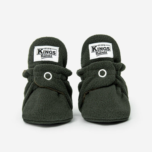 Fleece Booties 'Classic'- Olive - The Little One • Family.Concept.Store.