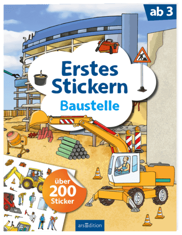 Erstes Stickern 'Baustelle' - The Little One • Family.Concept.Store. 