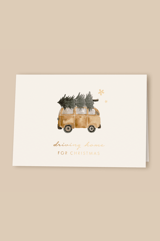 Klappkarte Bus "Driving Home For Christmas" - The Little One • Family.Concept.Store.
