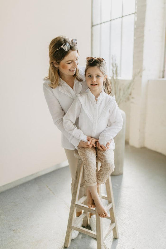 Musselinbluse mit Rüschen - The Little One • Family.Concept.Store.